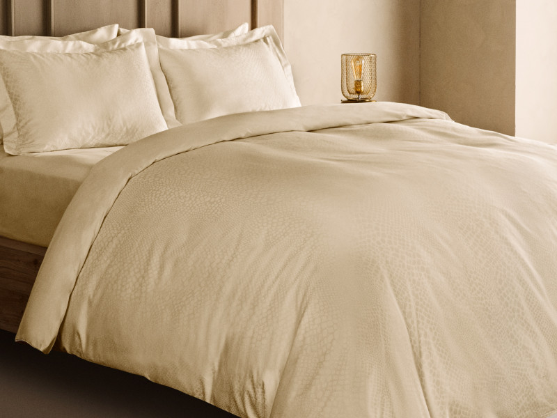 Комплект постільної білизни із жакардового сатину Marie Claire SAVANNAH BEIGE фото