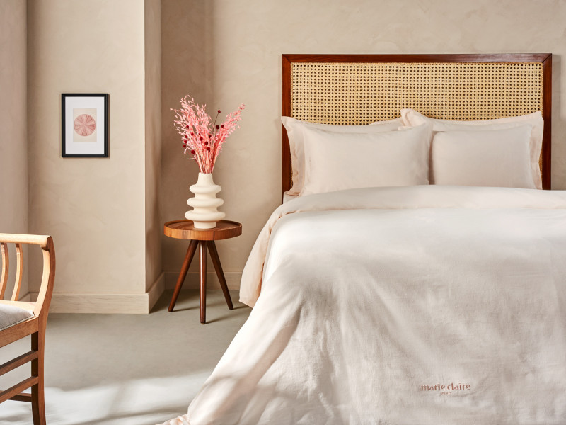 Комплект постільної білизни із льон-котону Marie Claire CENEVA POWDER Комплект постільної білизни із льон-котону Marie Claire CENEVA POWDER фото