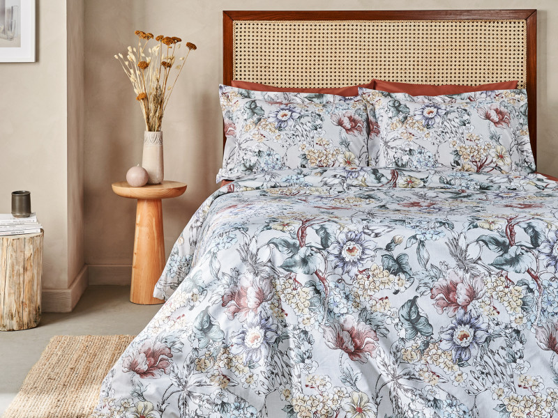 Комплект постільної білизни із ранфорсу Marie Claire DAHLIA фото