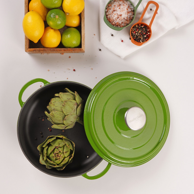 Жаростійка неглибока каструля Marie Claire RIGA SHALLOW CASSEROLE GREEN фото