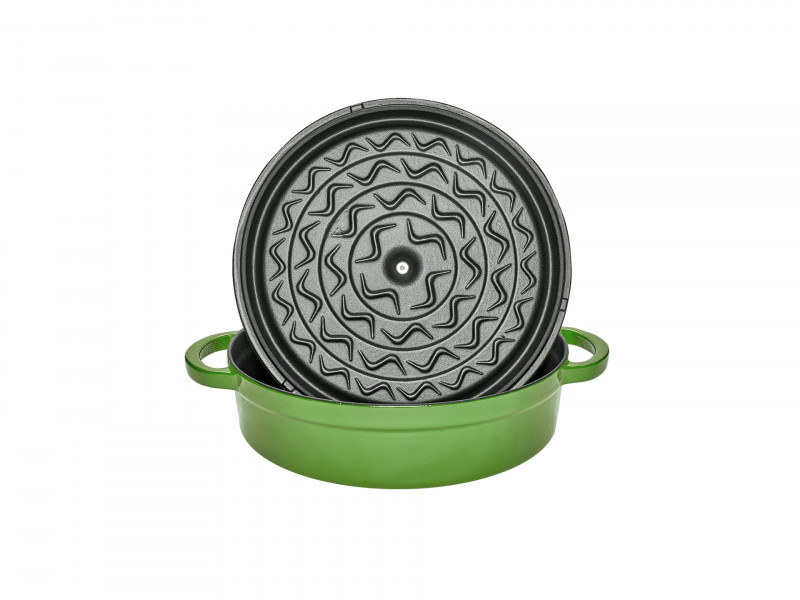 Фото RIGA SHALLOW CASSEROLE GREEN