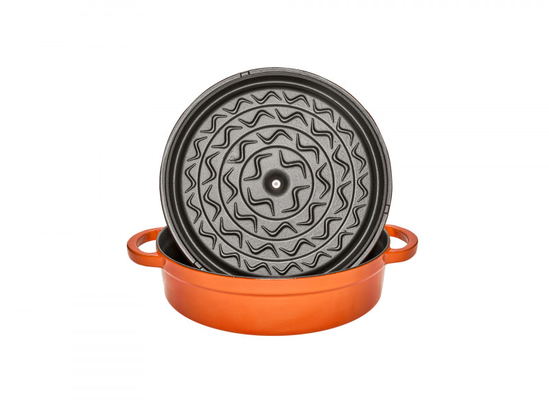 Фото RIGA SHALLOW CASSEROLE ORANGE