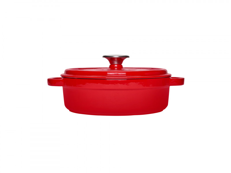 Фото RIGA SHALLOW CASSEROLE RED