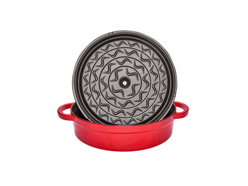 Фото RIGA SHALLOW CASSEROLE RED