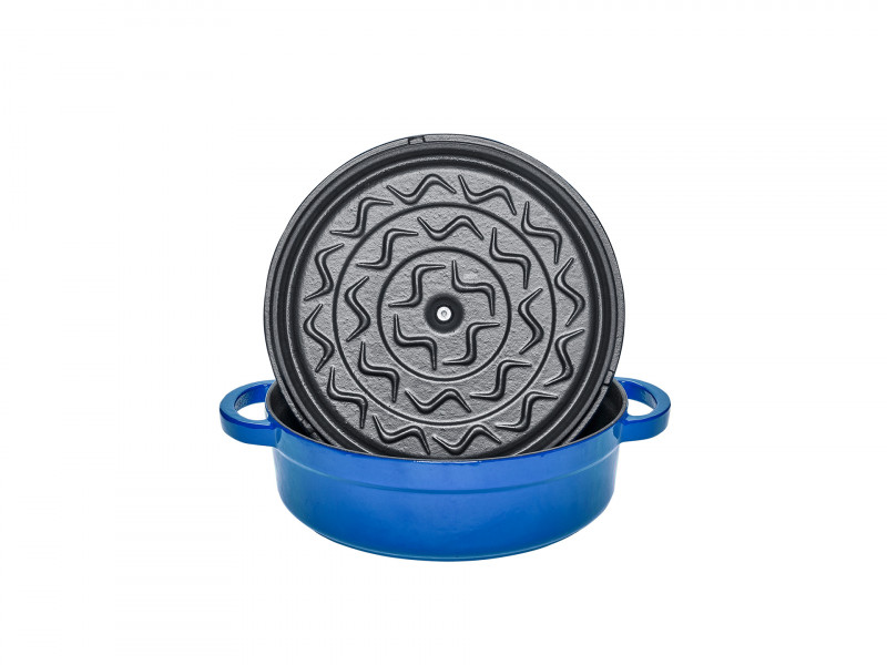 Фото RIGA SHALLOW CASSEROLE BLUE