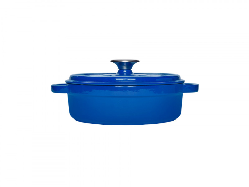 Фото RIGA SHALLOW CASSEROLE BLUE