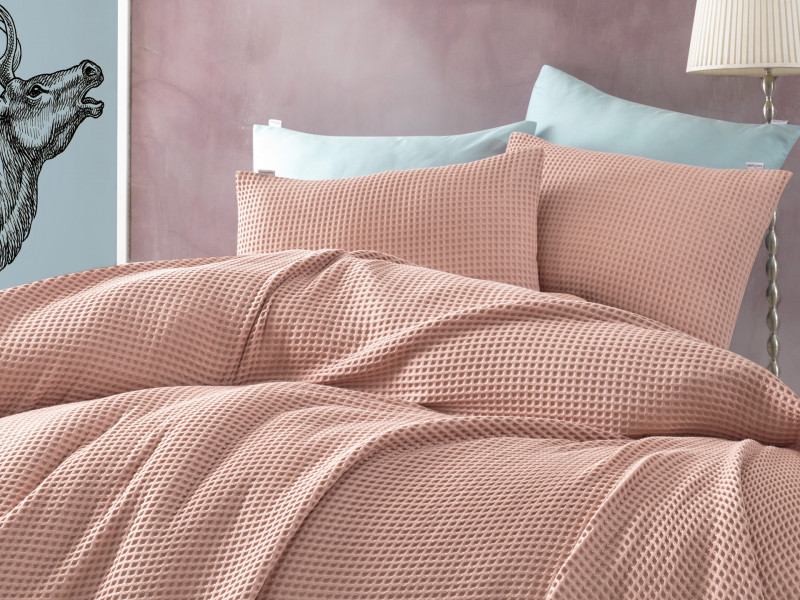 Пікейне покривало з наволочками Marie Claire MARILOU PUDRA фото