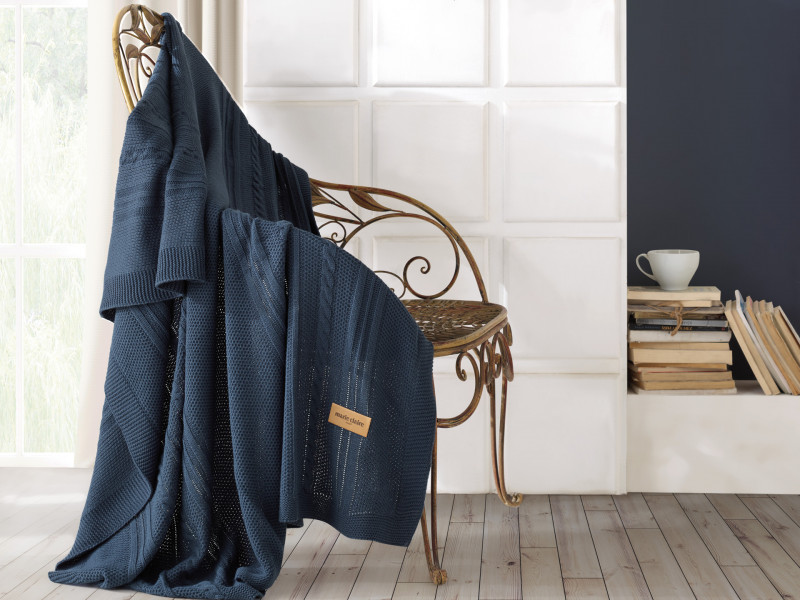 Плед Marie Claire SANDRA BLUE Плед Marie Claire SANDRA BLUE фото