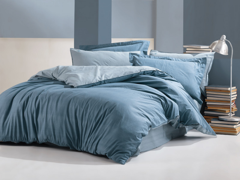 Комплект постільної білизни Marie Claire KENDY BLUE-GRAY фото